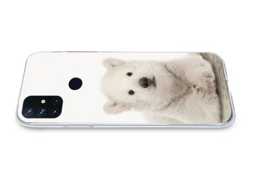 MuchoWow Handyhülle Eisbär - Tiere - Kinder - Weiß - Jungen - Mädchen, Phone Case, Handyhülle OnePlus Nord N10 5G, Silikon, Schutzhülle