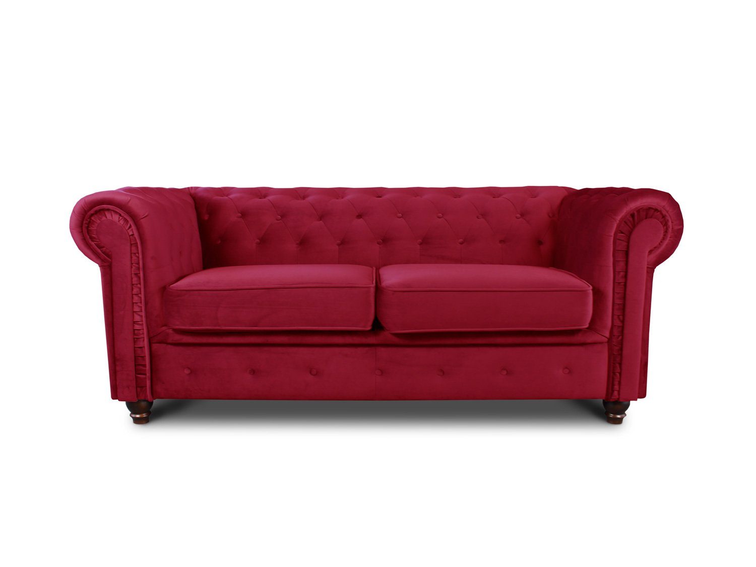 Sofnet Sofa Asti 2, Chesterfield 2-er, Sofagarnitur, Glamour Couch Sofa
