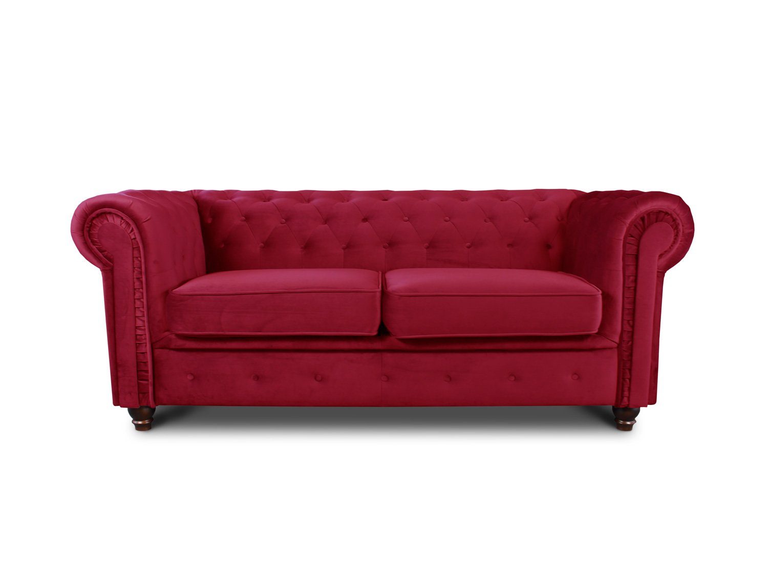 Sofnet Sofa Asti 2, Chesterfield Sofa 2-er, Sofagarnitur, Glamour Couch