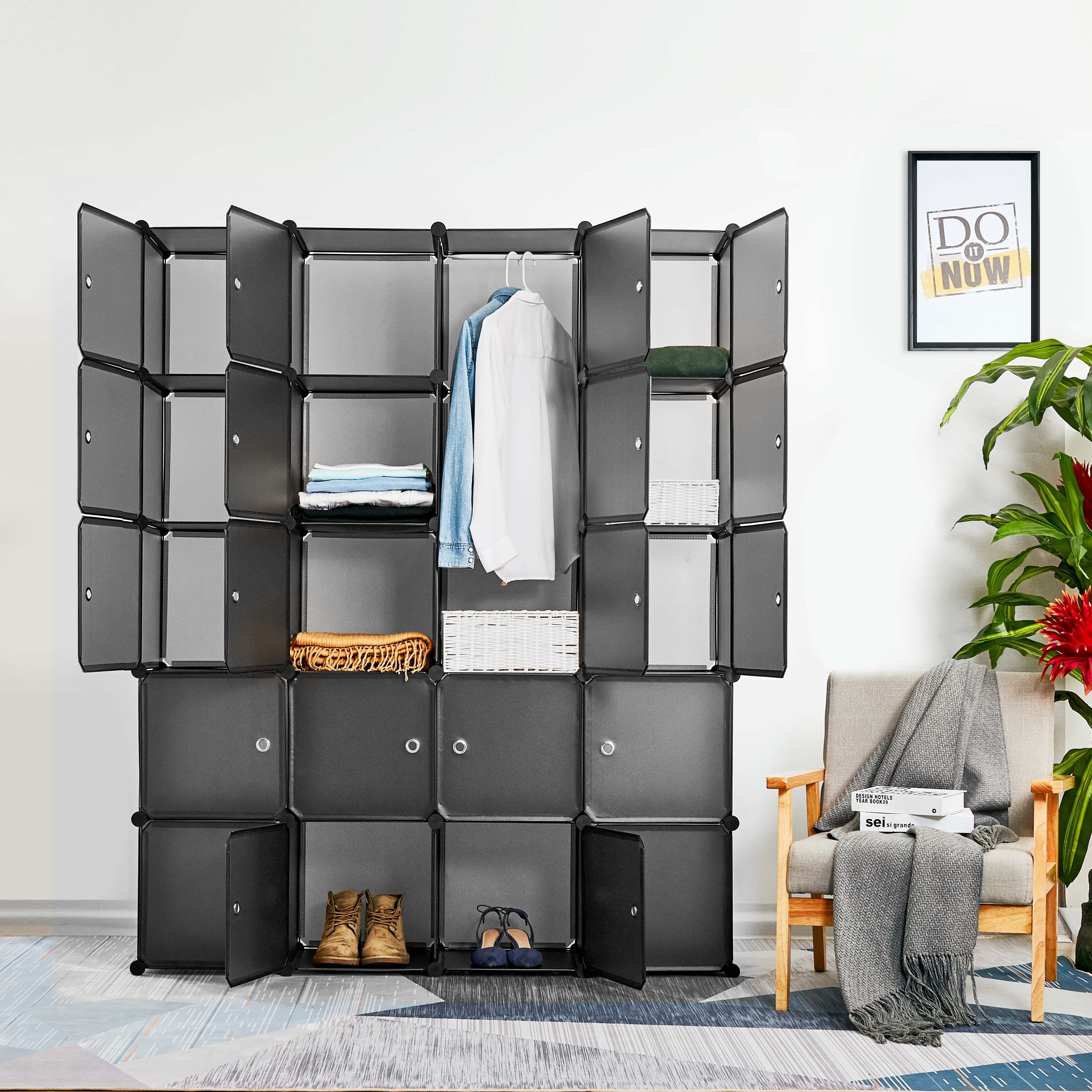 Mondeer Kleiderschrank Steckregal Staub- und Wasserabweisend, mit Tür, mit günstig online kaufen