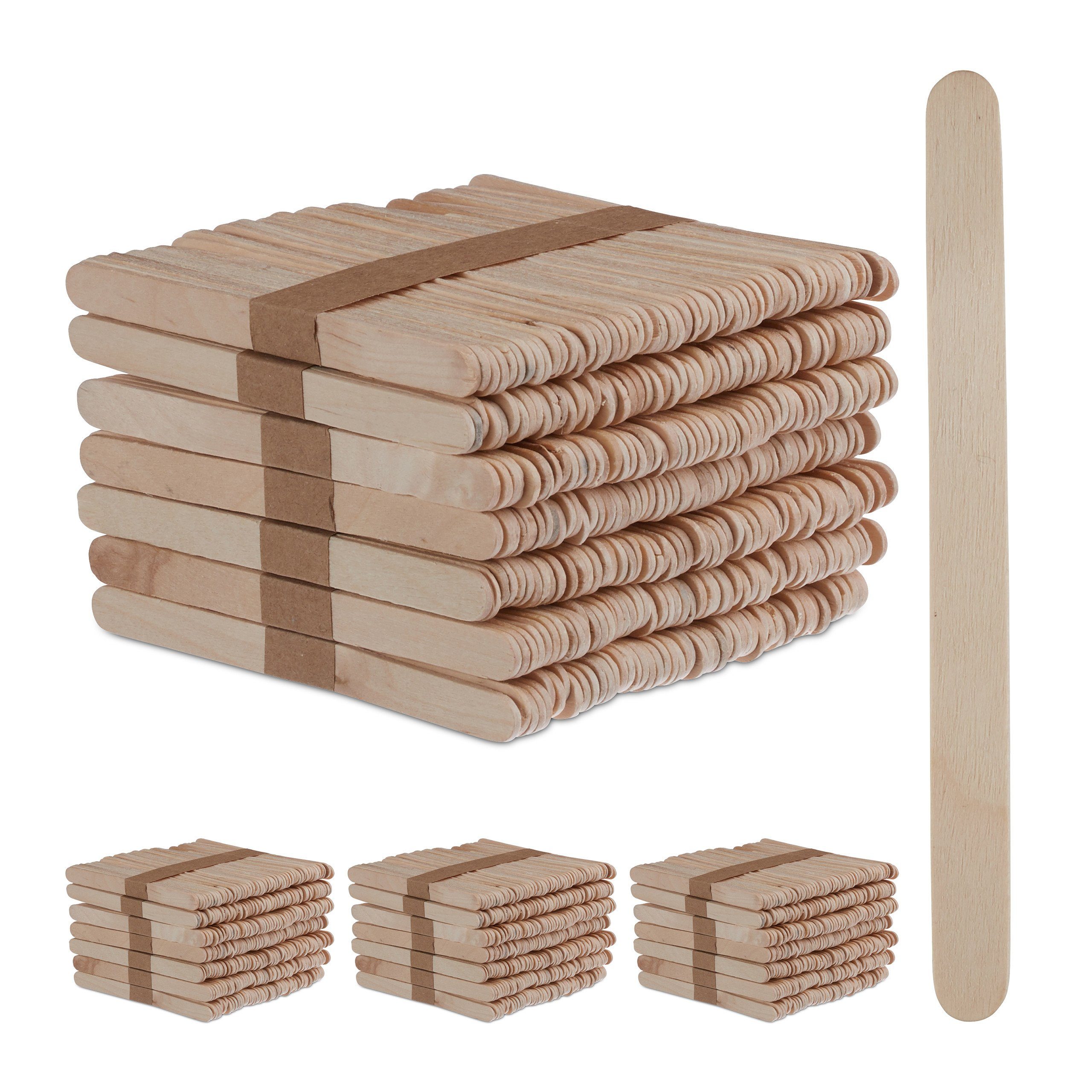 [Sehr beliebtes Standardprodukt] relaxdays Rührstab x cm L: aus 21 2000 Eisstiele Holz