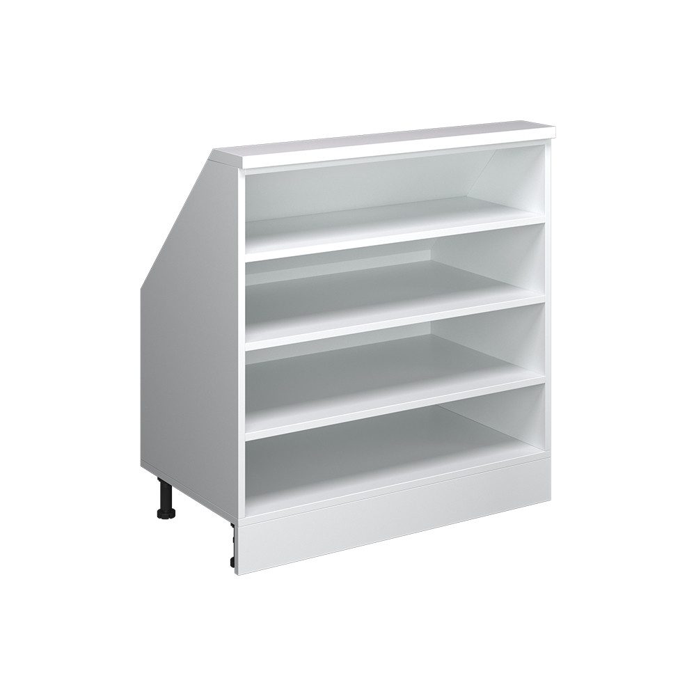 Vicco Kommode Rion, Weiß, 80 x 81.6 cm mit 4 Fächern (1 St)