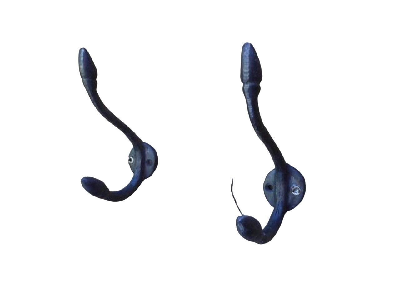 Deko-Impression Wandhaken 2 Stück stabile Doppelhaken Garderobenhaken Wandhaken geschmiedet, (2-St)