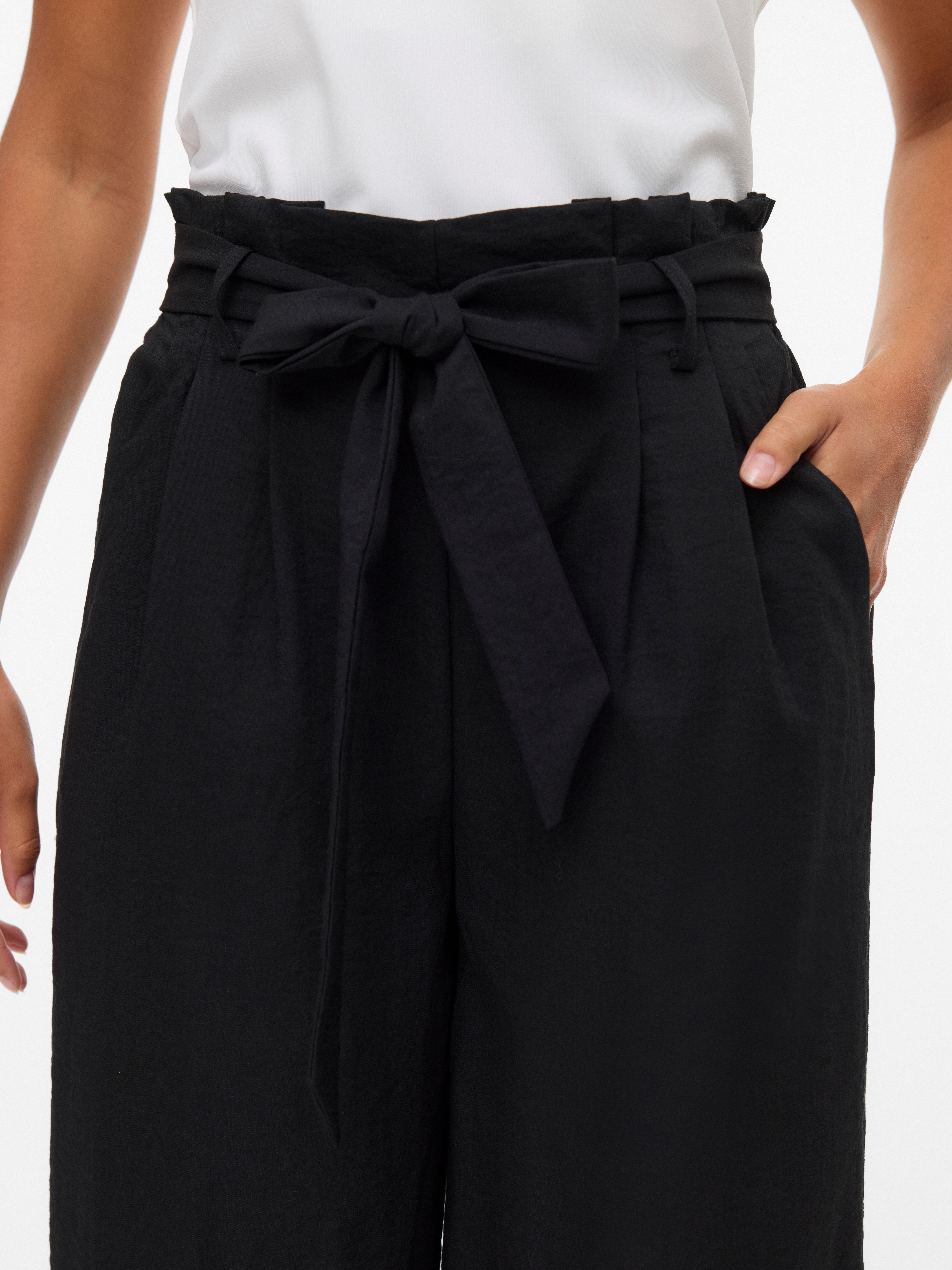 Vero Moda Paperbag-Hose VMSYDNEY HW PAPERBAG ANKLE PANT NOOS Materialmix