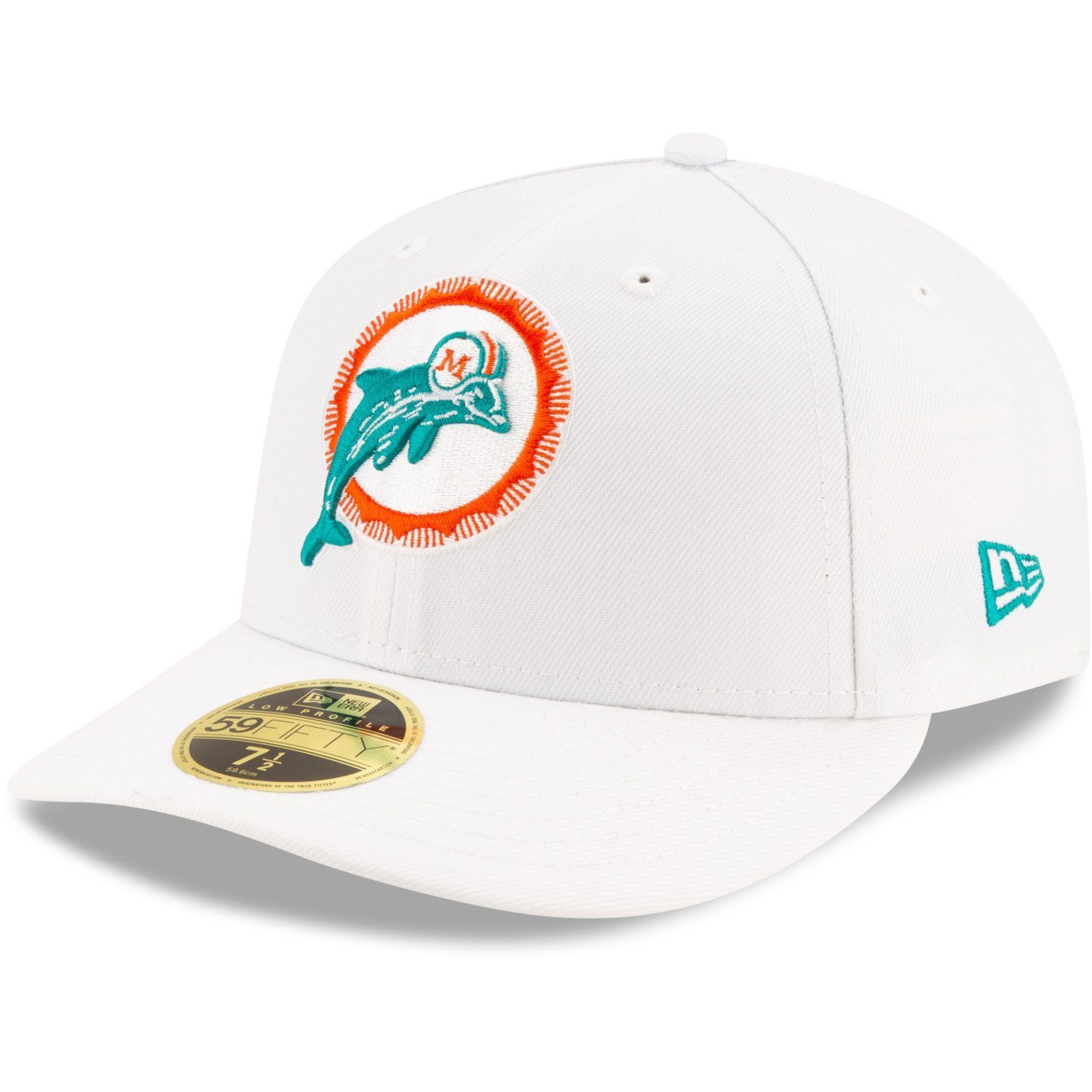 New Era Fitted Cap 59Fifty Low Profile RETRO Miami Dolphins | Fitted Caps