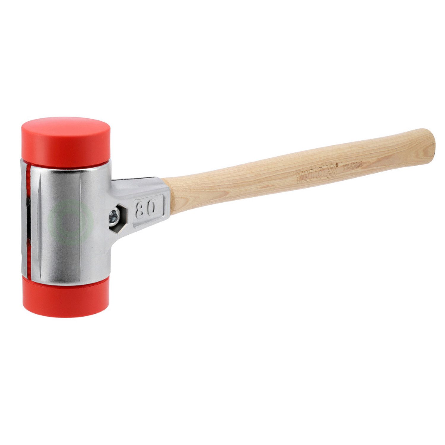 TRIZERATOP Gummihammer Pflasterhammer Schonhammer, 80 mm,Gummihammer, Einsätze UPE