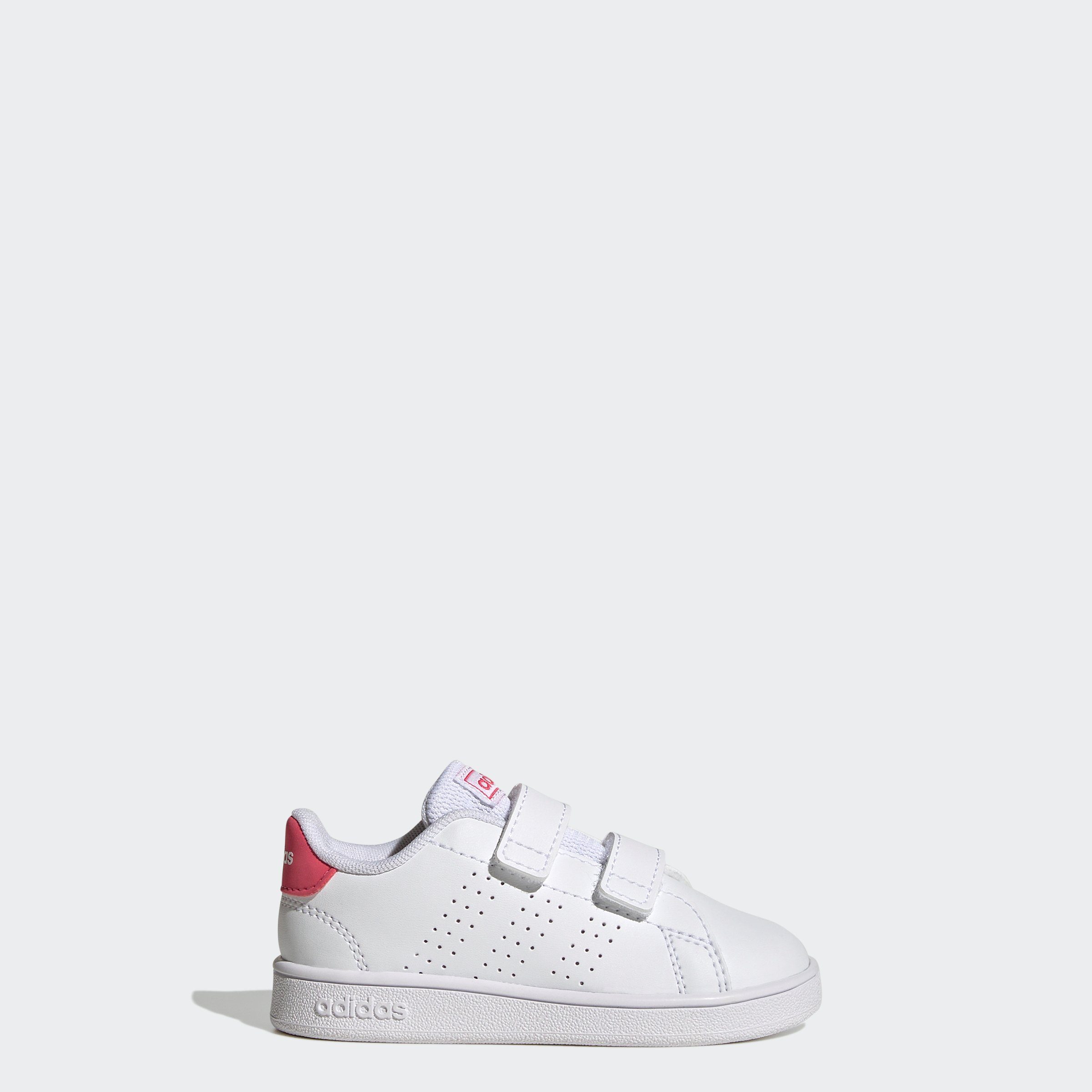 Pink White Black Core Spuren adidas Sneaker auf ADVANTAGE HOOK-AND-LOOP Smith Real Design / Stan / TWO LIFESTYLE des Cloud den COURT Sportswear adidas