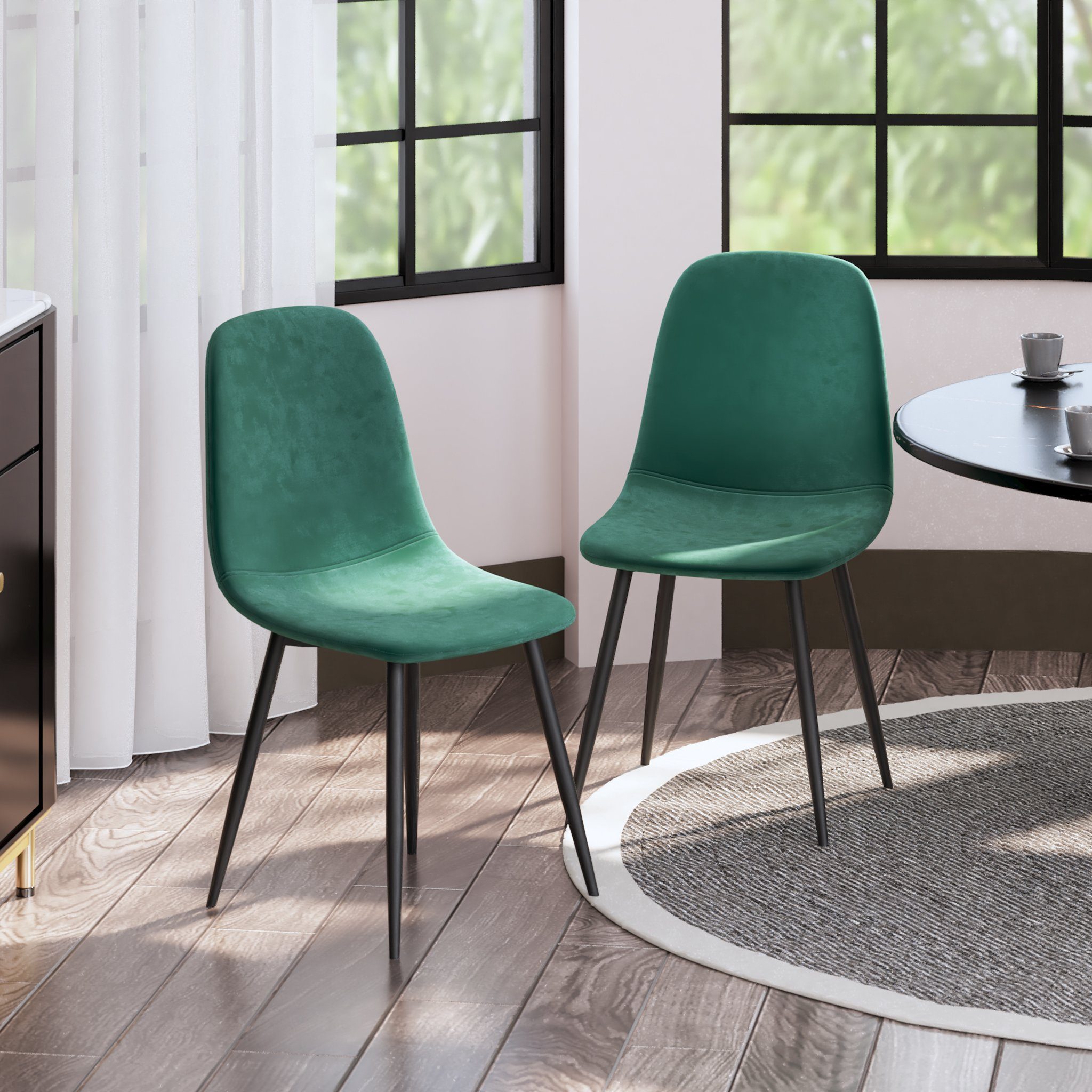 Mondeer Esszimmerstuhl Samt Esszimmerstühle (2/4 St), günstig online kaufen