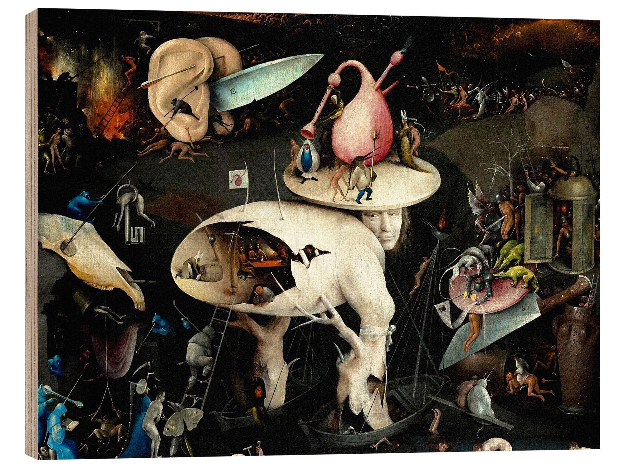 Holzbild Hieronymus Bosch