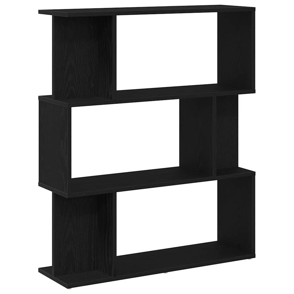 vidaXL Bücherregal Bücherregal Schwarz Eichen-Optik 80x24x96 günstig online kaufen