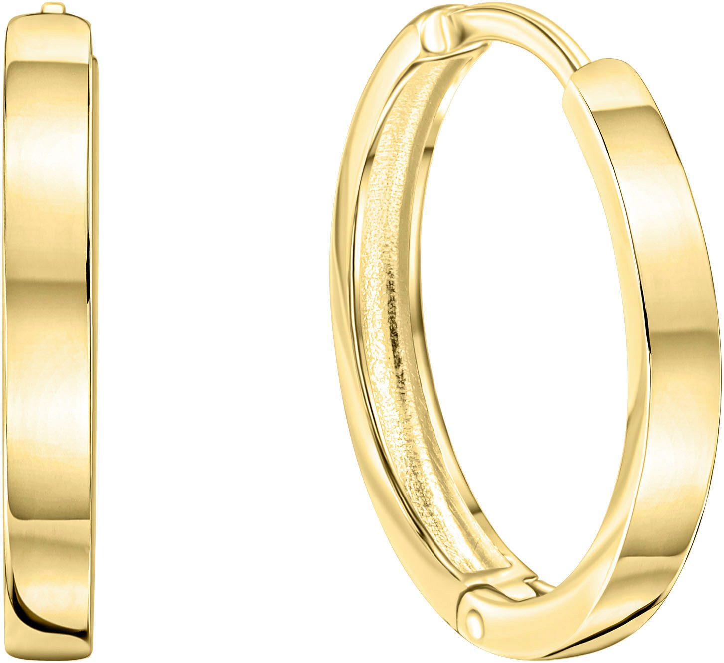 Paar Creolen Schmuck Geschenk, Ohrringe, Gold 375