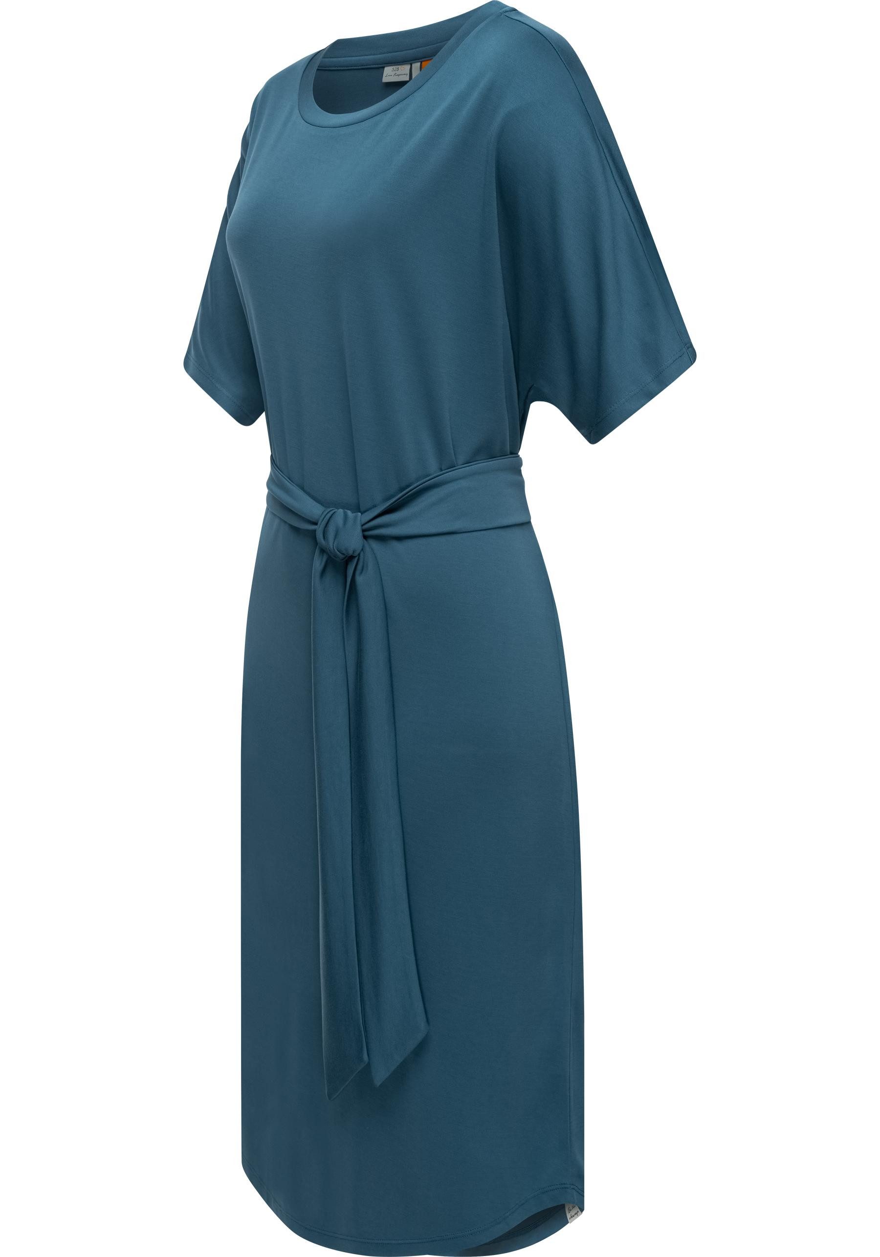 Ragwear Shirtkleid Pallerma stylisches Sommerkleid mit Bindeband an der Taille