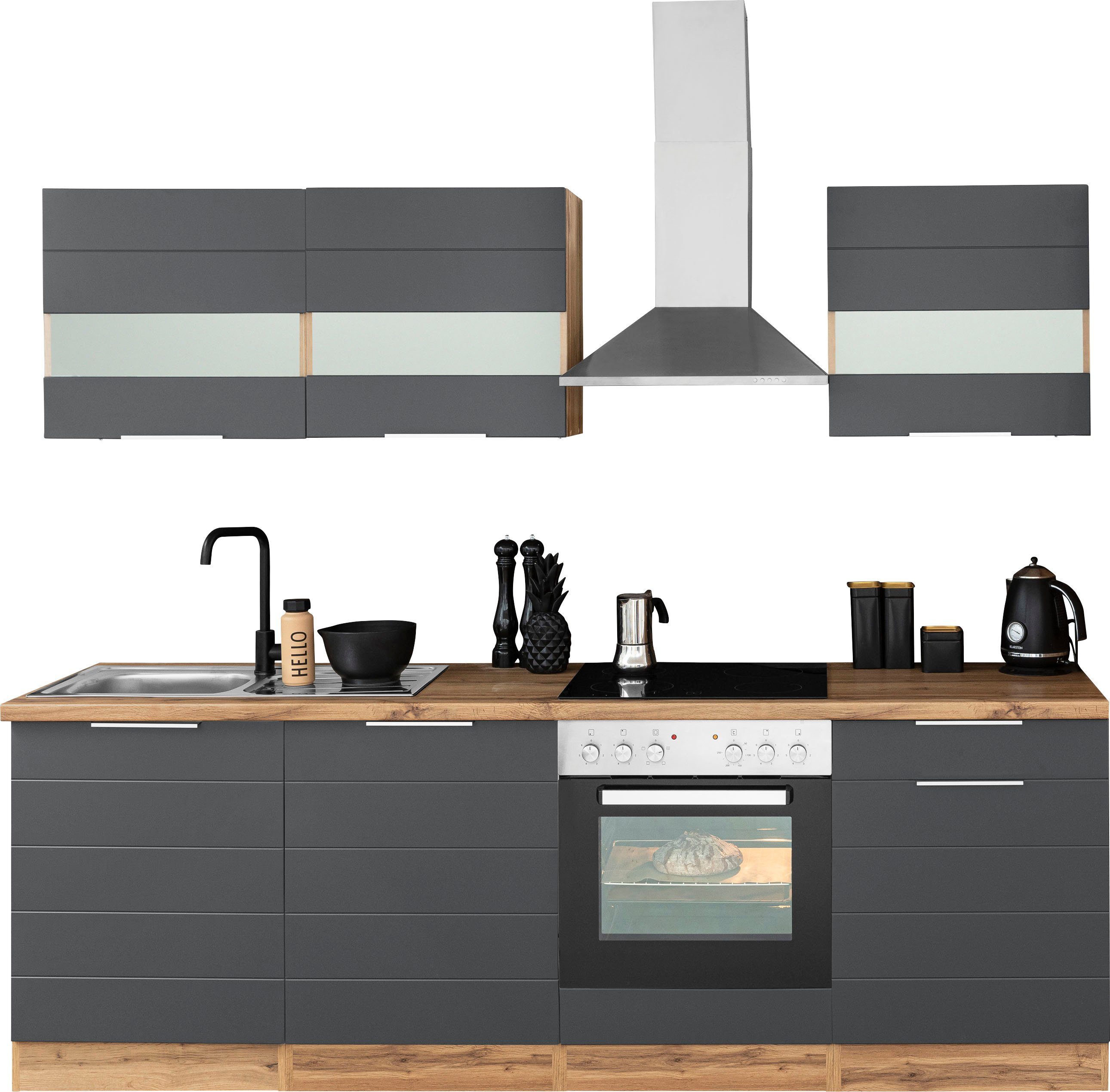 KOCHSTATION Küchenzeile KS-Luhe, 240 cm breit, günstig online kaufen