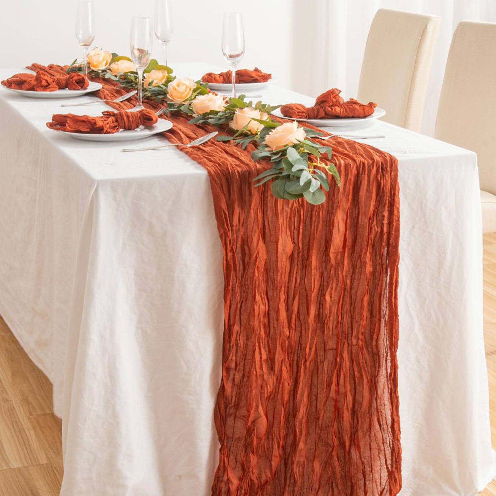 OKWISH Tischläufer Tischdecke Weihnachtstischläufer Tischwäsche Weihnacht günstig online kaufen