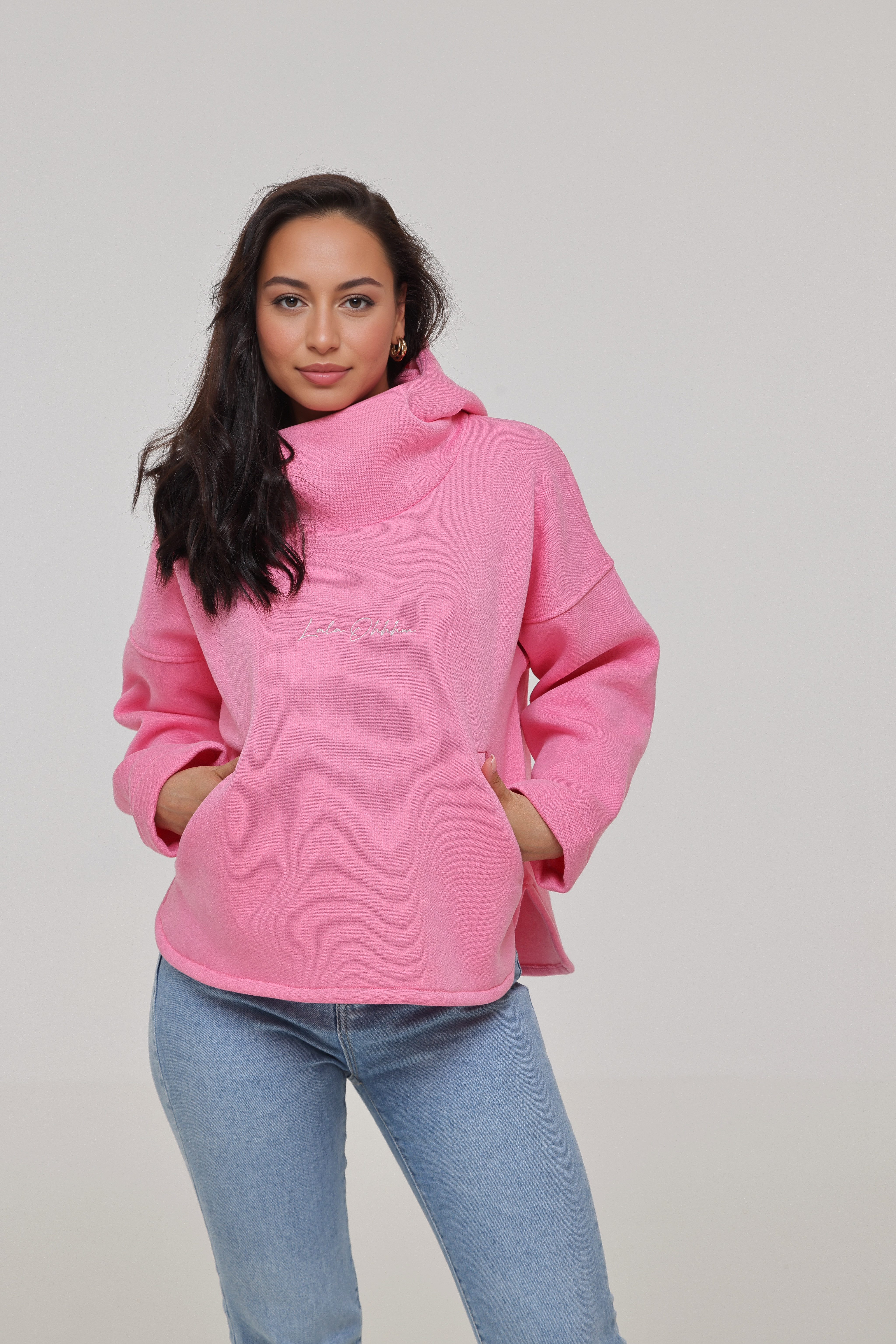 Lara Laurén Kapuzenpullover JIL kuscheliger Damenpullover Hoodie Kapuzenpulli