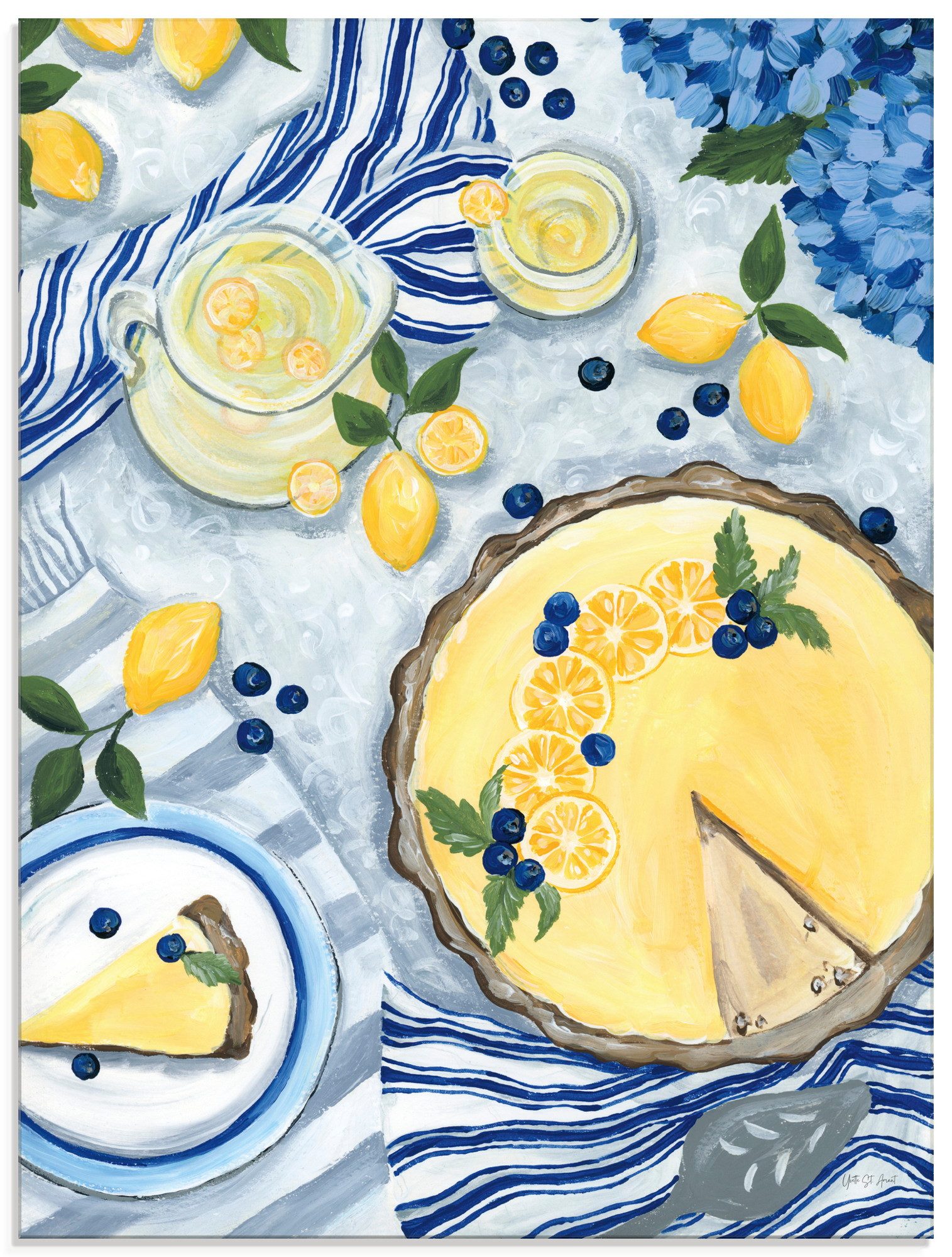 Artland Glasbild Summer Picnic I, Arrangements (1 St), in verschiedenen Größen