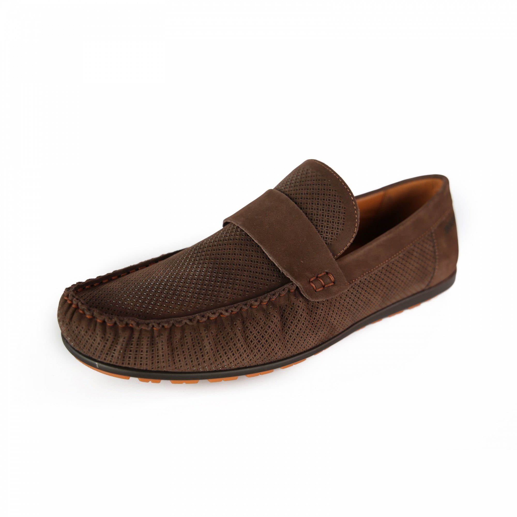 OMBRE Herren Leder Mokassn Schuhe Mt Drver Sohle Mokassn