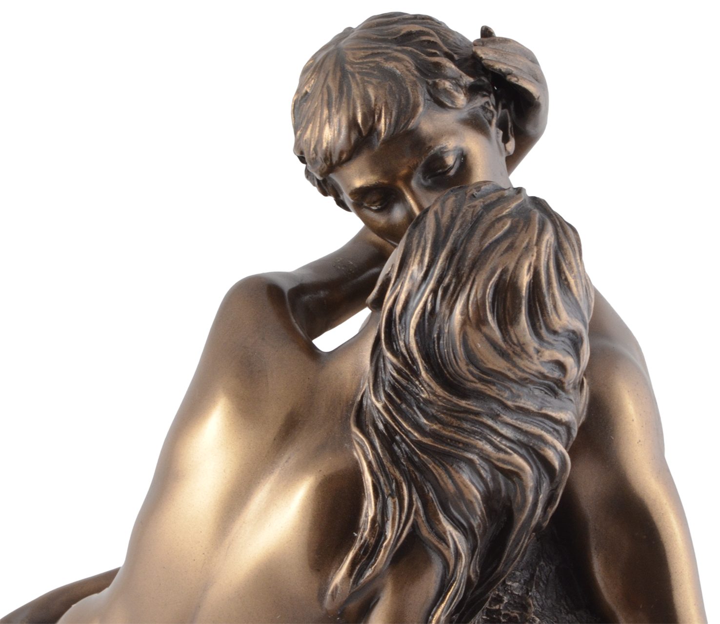 Vogler direct Rodin 16x12x24cm - von by nach Gmbh bronziert LxBxH "Der Dekofigur Kuss" Die Liebenden bronziert, ca. Veronese, Hand