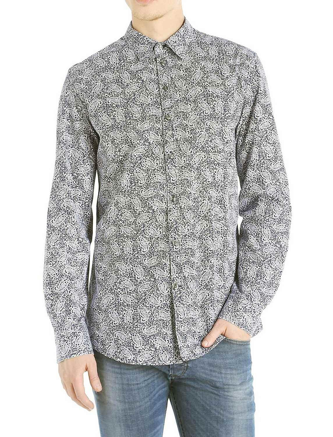 Diesel Langarmhemd Diesel S-GIAMMA CAMICIA Herren Hemd