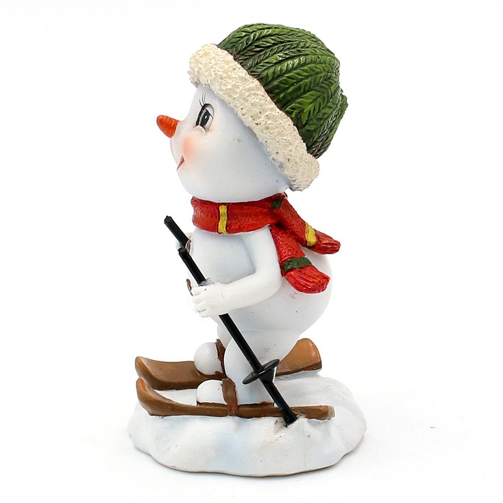 Dekohelden24 Dekofigur Schneekinder in verschiedenen Varianten, 3er Set, detailreiche Figuren, winterliche Accessoires – Bild 3 von 5