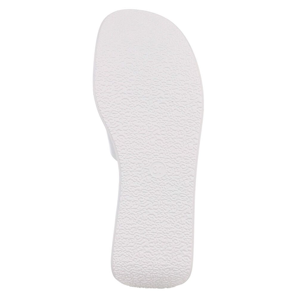 Ital-Design Plateausandal mit Cut-Out und gepolsterter Sohle Plateausandaletten (91512285) Keilabsatz/Wedge Keilsandaletten in Weiß