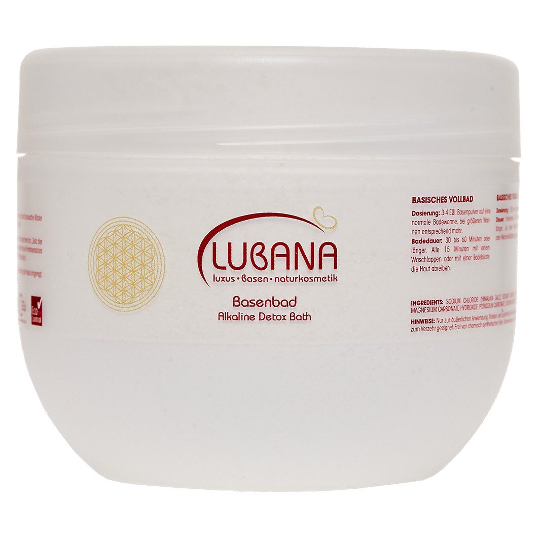 Lubana Badezusatz Basisches Badesalz 500g – Mit Magnesium & Himalayasalz für Entspannung, Hautpflegend, pH Wert ca. 7,6