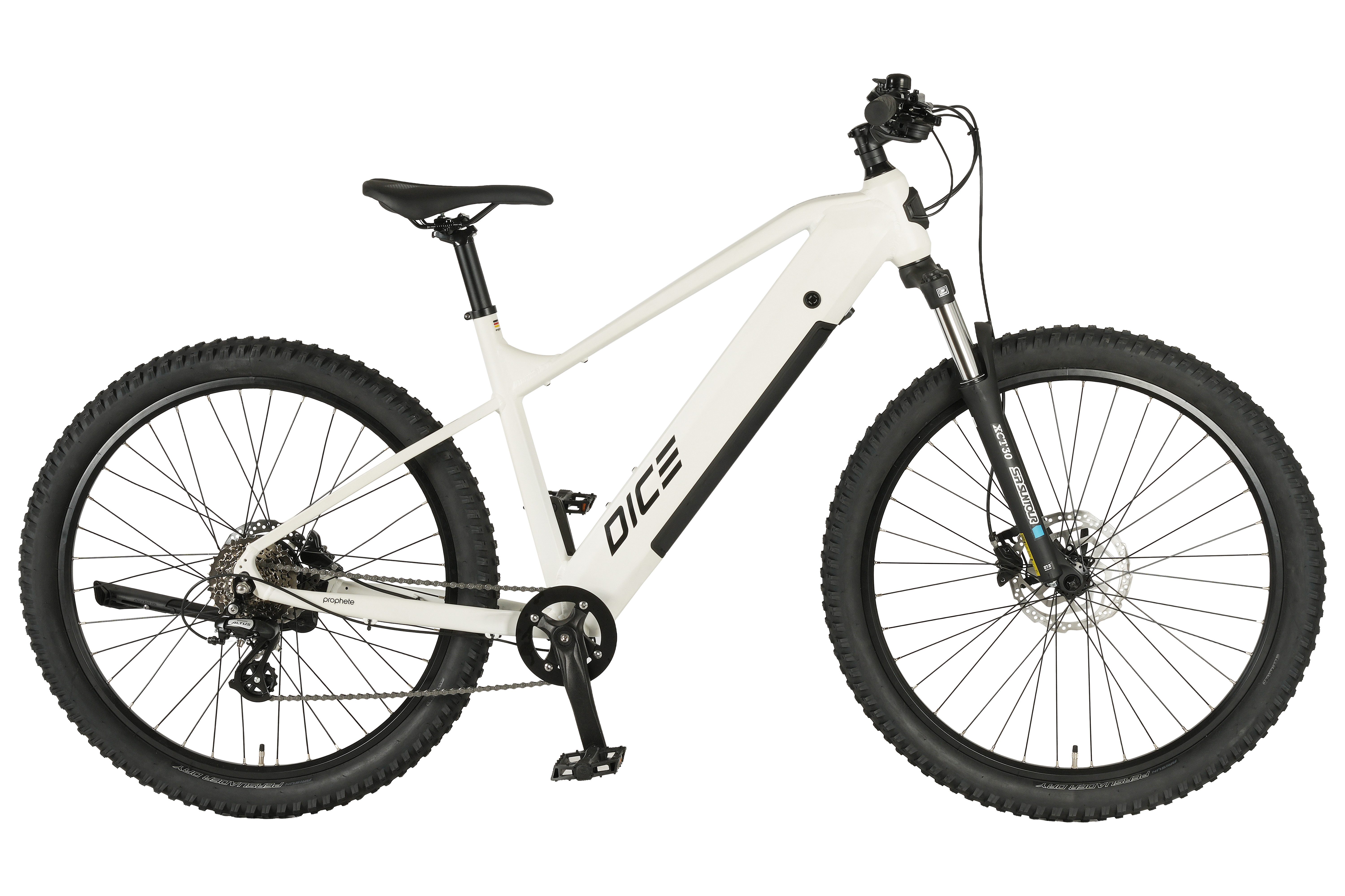Prophete E-Bike Mountainbike Dice 1.8, 8 Gang Shimano Altus Schaltwerk, Kettenschaltung, Heckmotor, 360 Wh