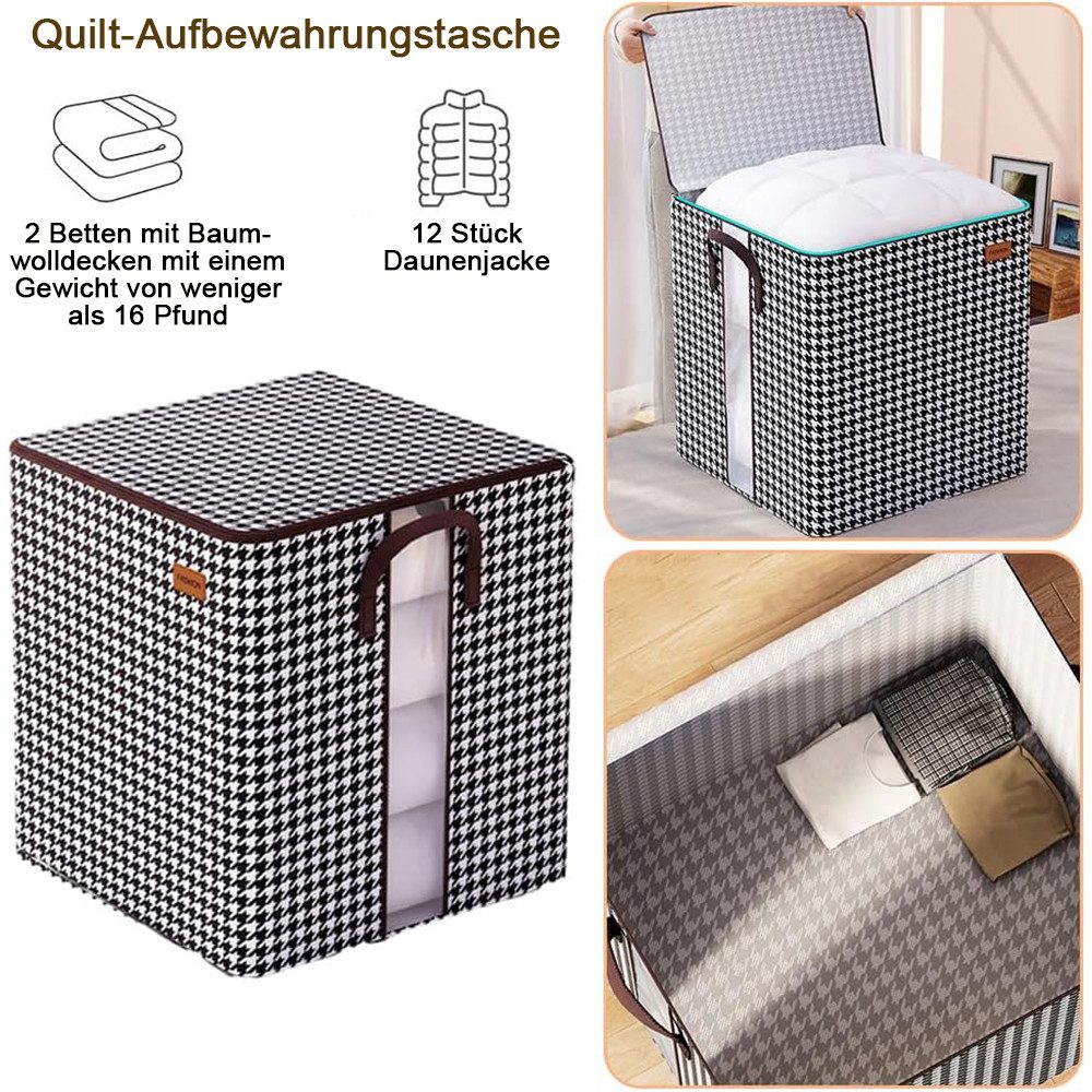 AFKSMILE Aufbewahrungstasche 2 Stk Aufbewahrungstasche Groß mit Deckel, verdickt & wasserdicht