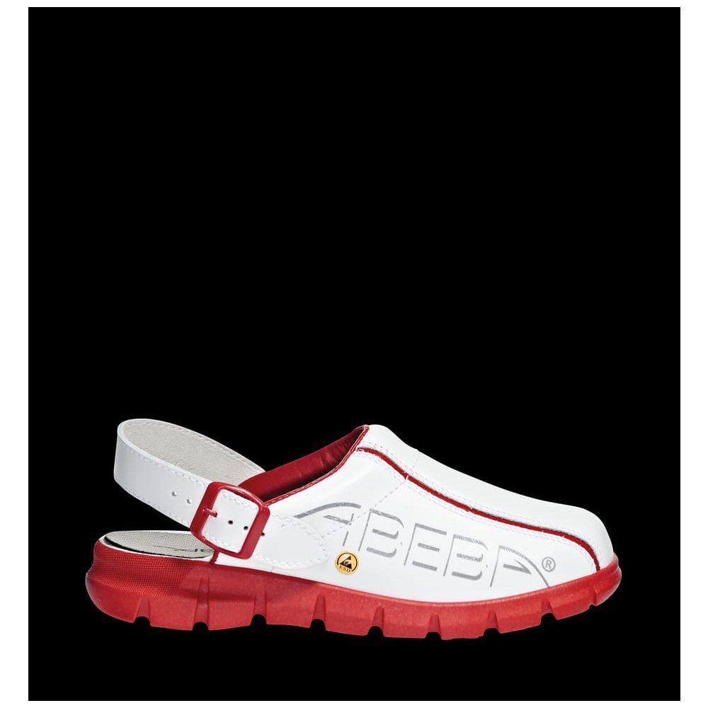 Abeba Dynamic Berufsschuhe Clog – Glattleder Mit Aufdruck OB A E Src Berufsschuh
