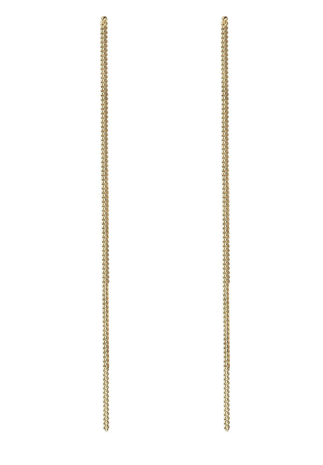 Elli Paar Ohrhänger Durchzieher Kette Panzer 925 Silber günstig online kaufen