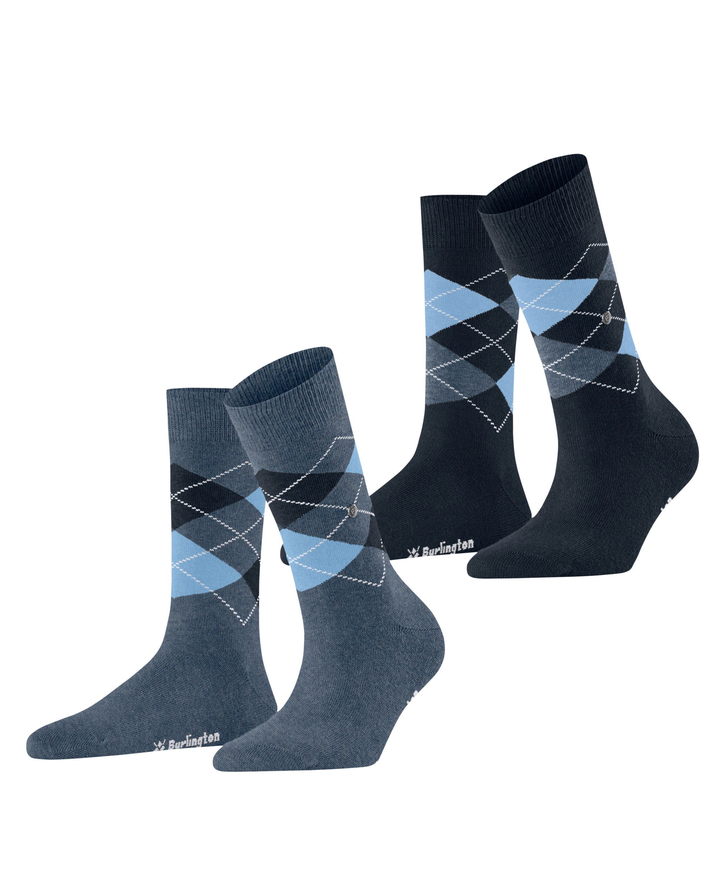 Burlington Socken Burlington Everyday Argyle Damen (2-Paar)