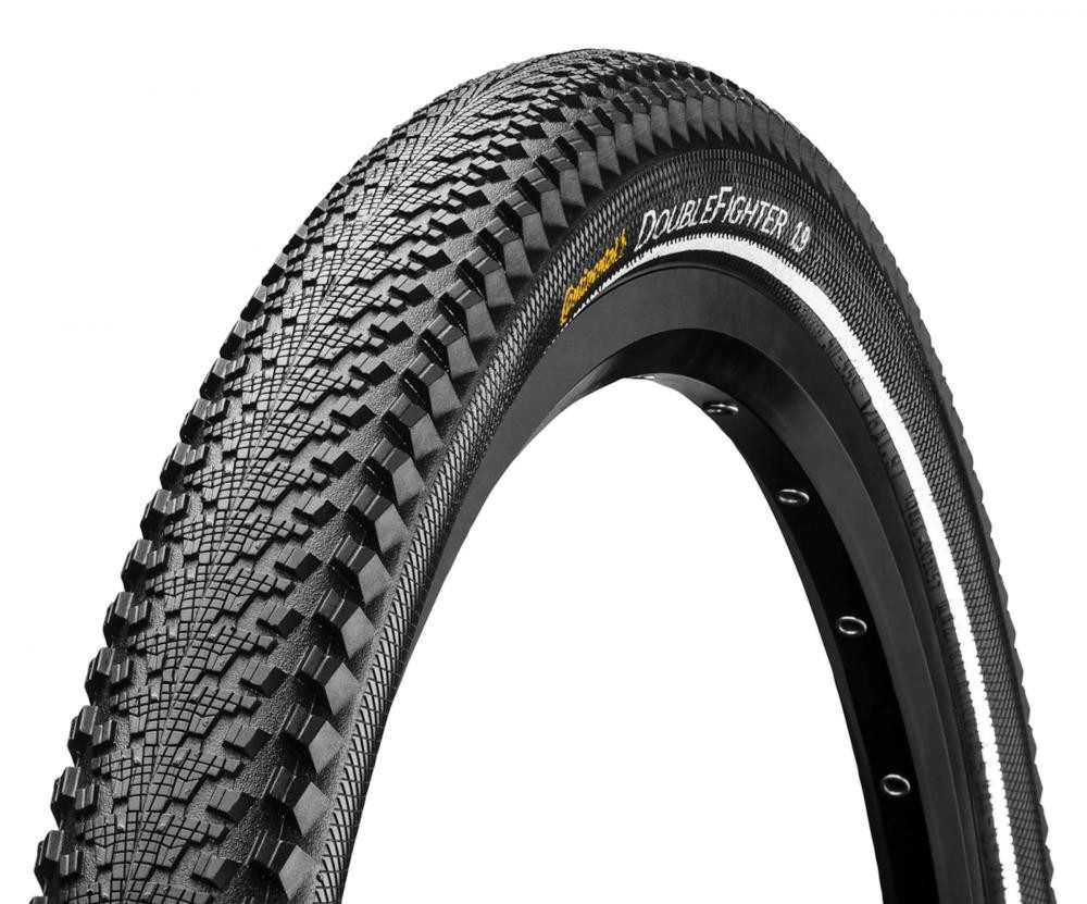 CONTINENTAL Fahrradreifen Continental Double Fighter III 20x1.75" 47-406 Drahtreifen schwarz Ref