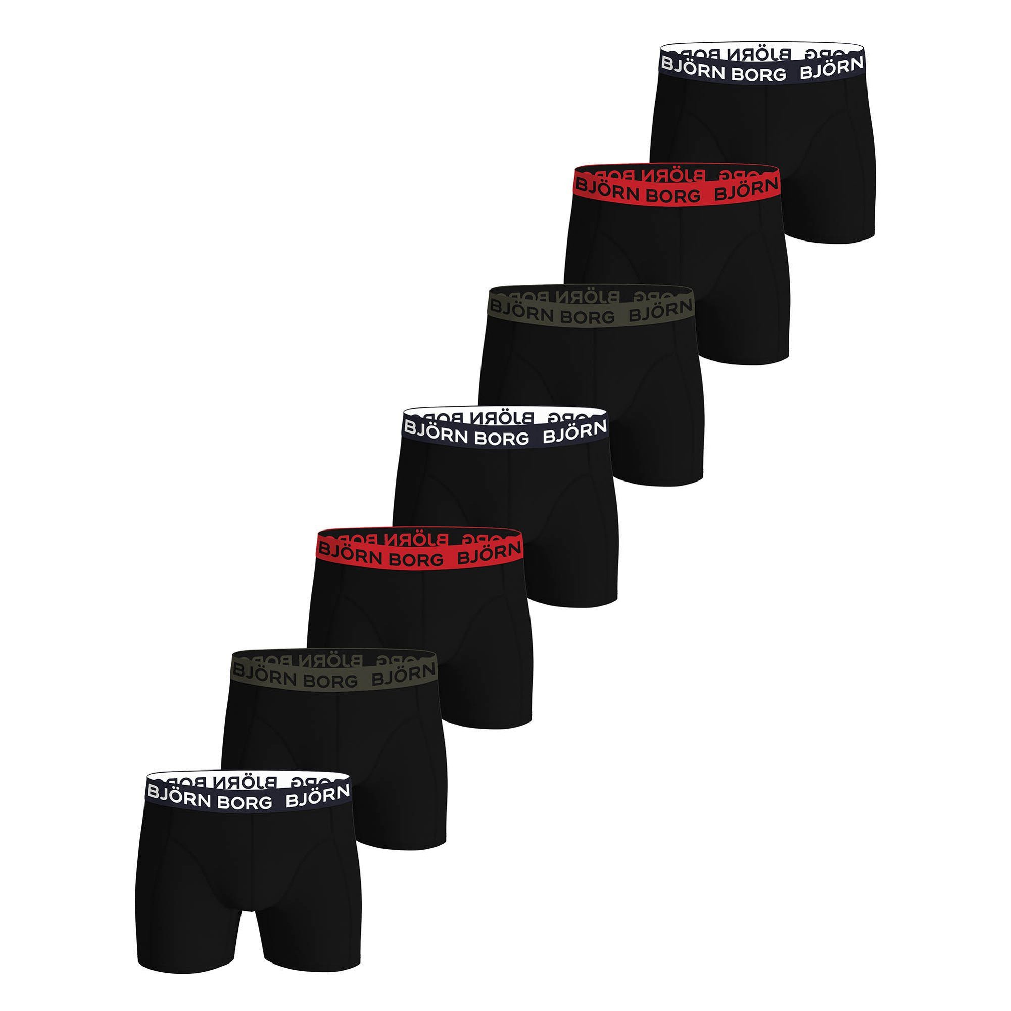 Björn Borg Boxer Herren Boxershort 7er Pack Baumwolle (Packung, 7er Pack)