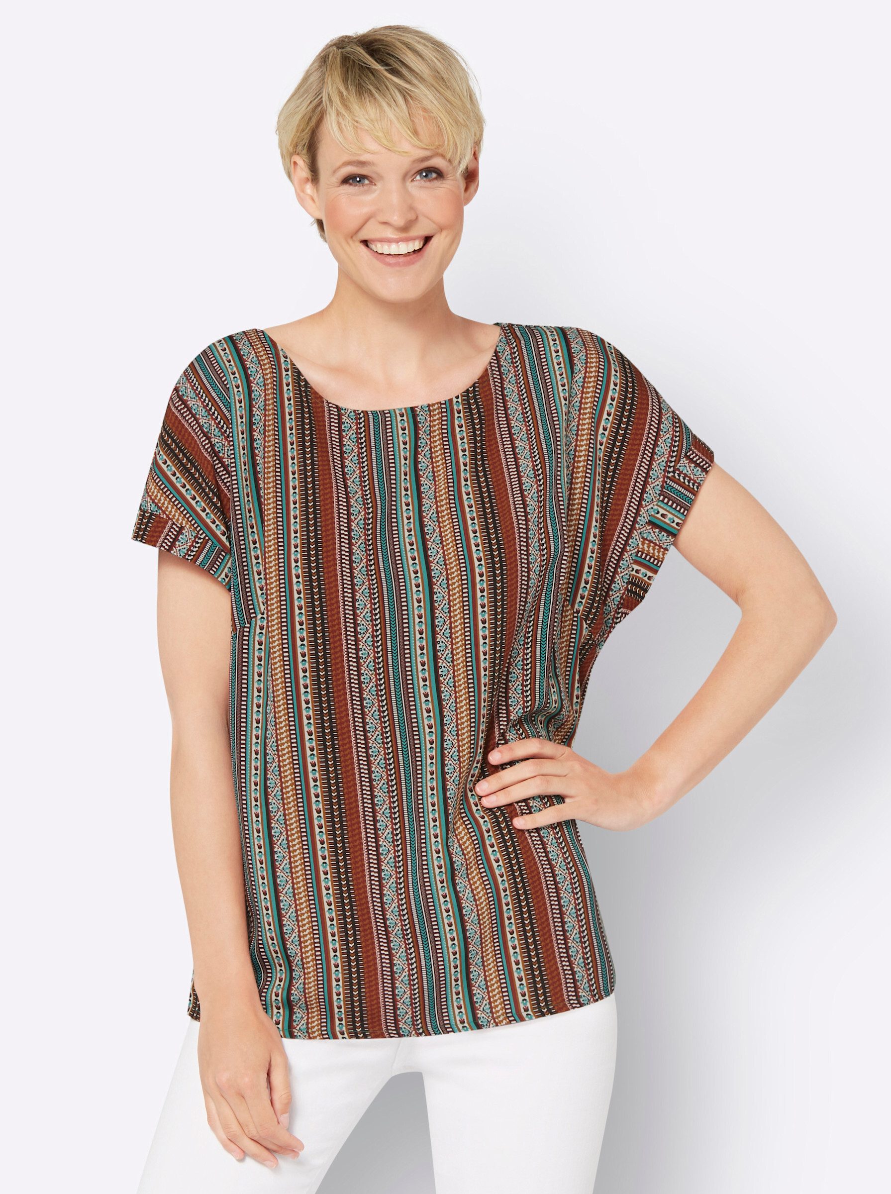 Sieh an! Klassische Bluse Schlupfbluse günstig online kaufen