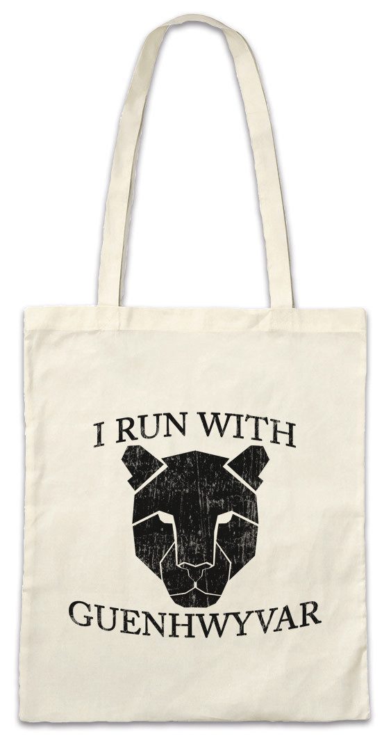 Beuteltasche I Run With Guenhwyvar Stofftasche The Legend Drow Drizzt Dark Elf