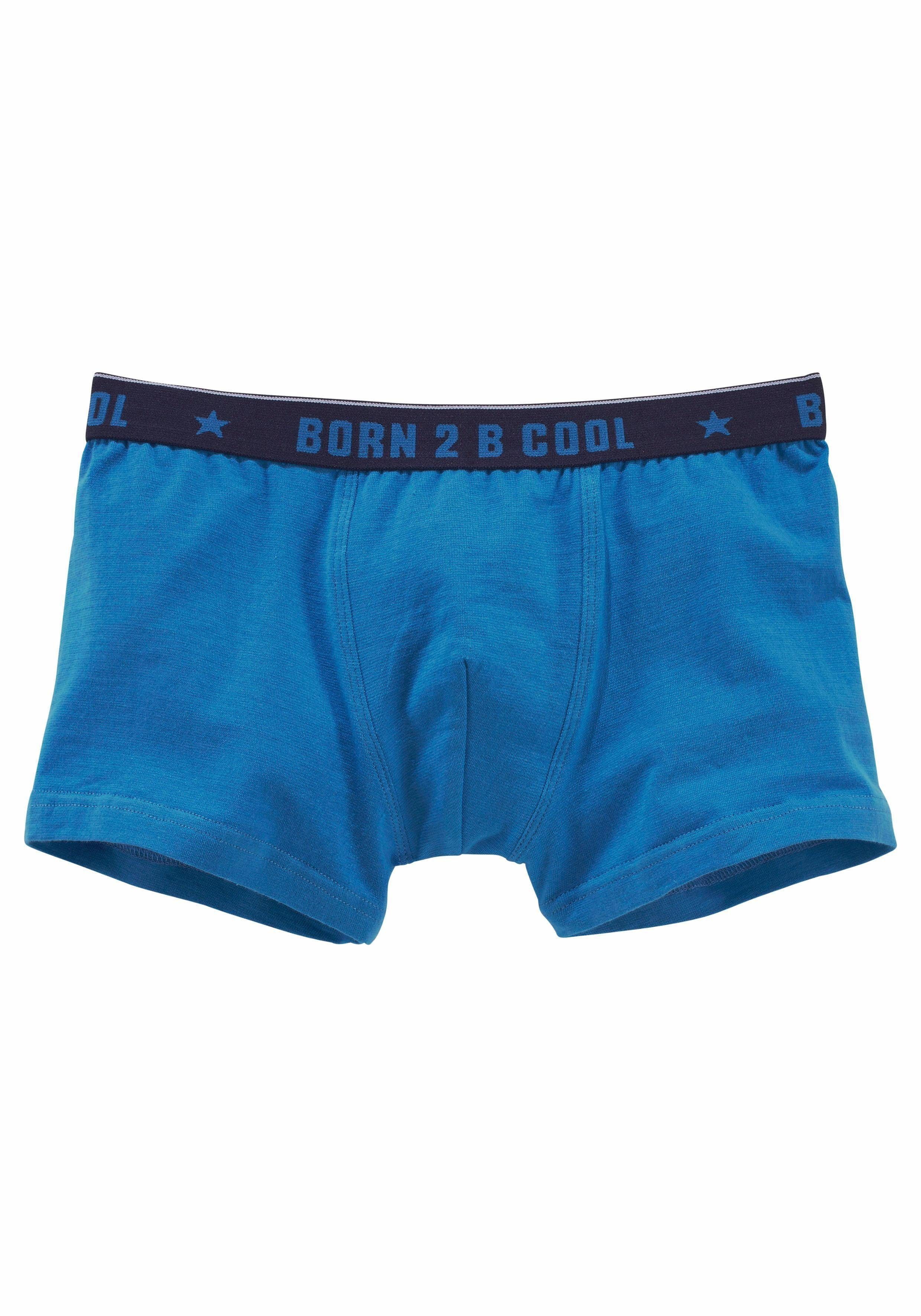 AUTHENTIC LE JOGGER Boxer Boxershorts für Jungen (Packung, 3-St) mit "BORN 2 B COOL" Bund