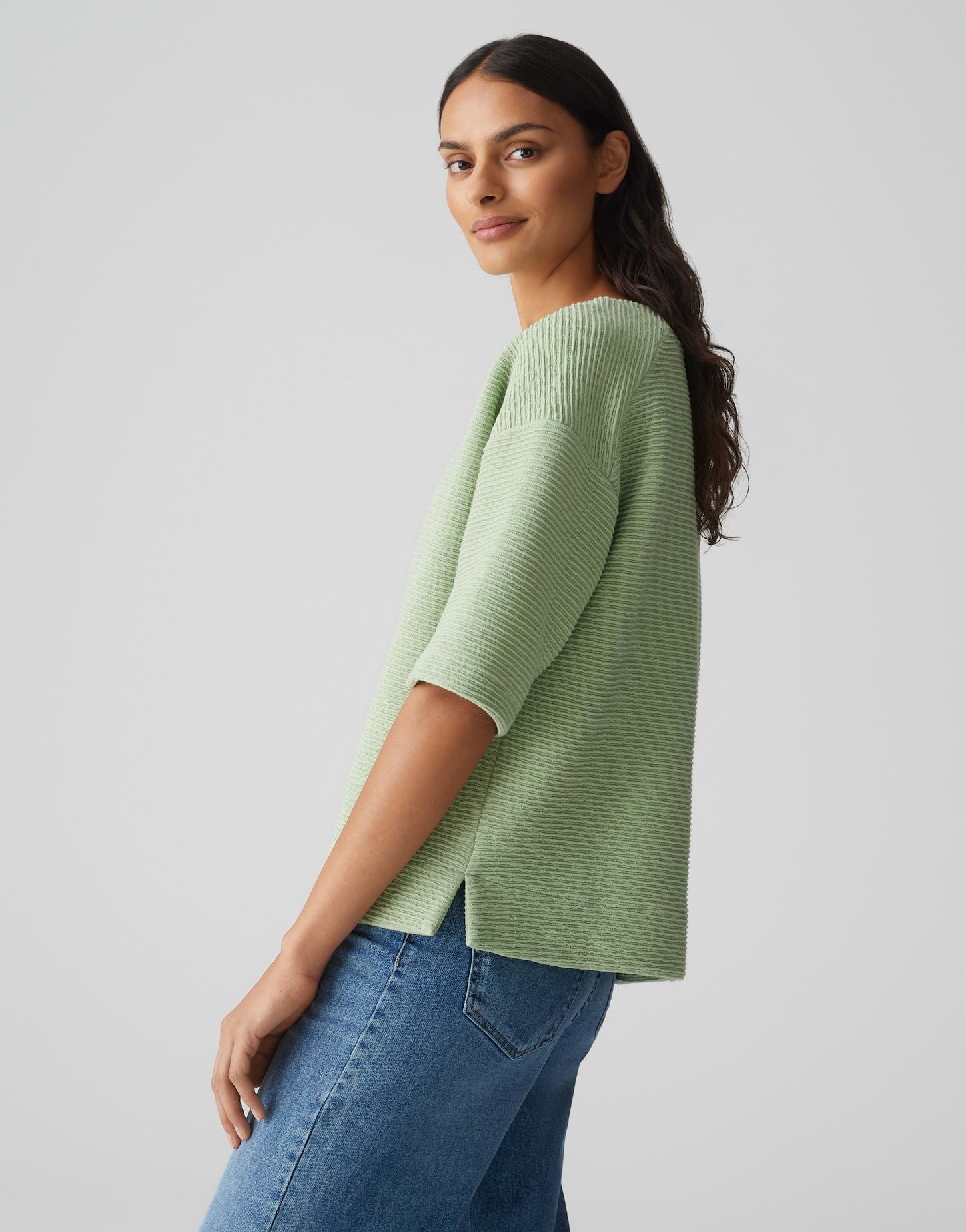 OPUS Sweatshirt GIBATINE Regular aus Baumwoll Mix