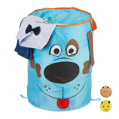 relaxdays Wäschekorb »Pop-Up Wäschekorb für Kinder«, Hund