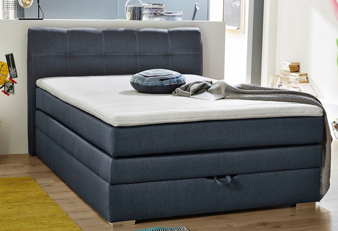 Jockenhöfer Gruppe Boxspringbett Amelie, mit Bettkasten und Topper, erhältlich in 120 & 140cm Breite