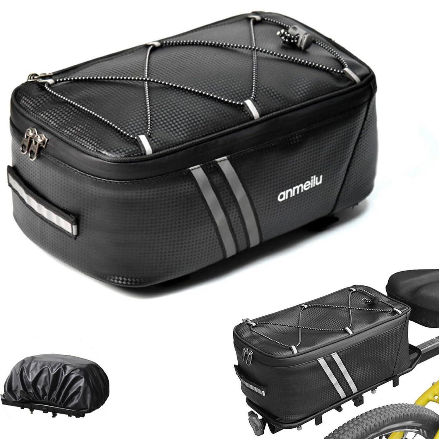 LuxusKollektion Fahrradtasche Fahrradtasche 8L wasserdicht in Lederoptik
