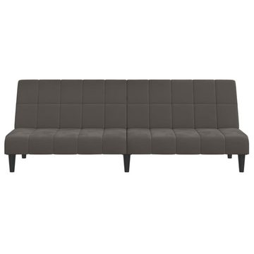 vidaXL Sofa Schlafsofa 2-Sitzer Dunkelgrau Samt