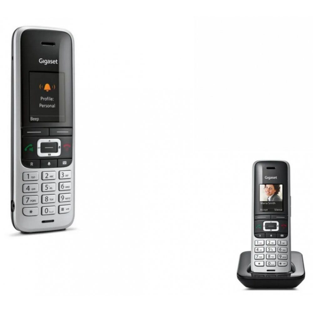 Gigaset Premium 100HX - Schnurlostelefon Mobilteil - platin/schwarz Schnurloses