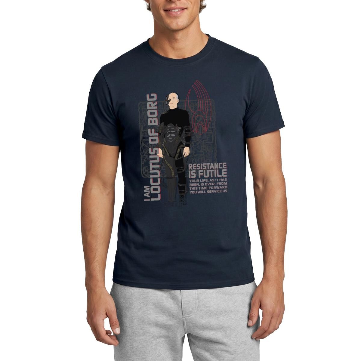 T-Shirt Star Trek The Next Generation Locutus Of Borg Männer T-Shirt