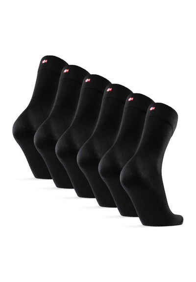DANISH ENDURANCE Basicsocken Bamboo Dress Socks (Packung, 6-Paar) Ultraweicher Komfort, für Herren & Damen