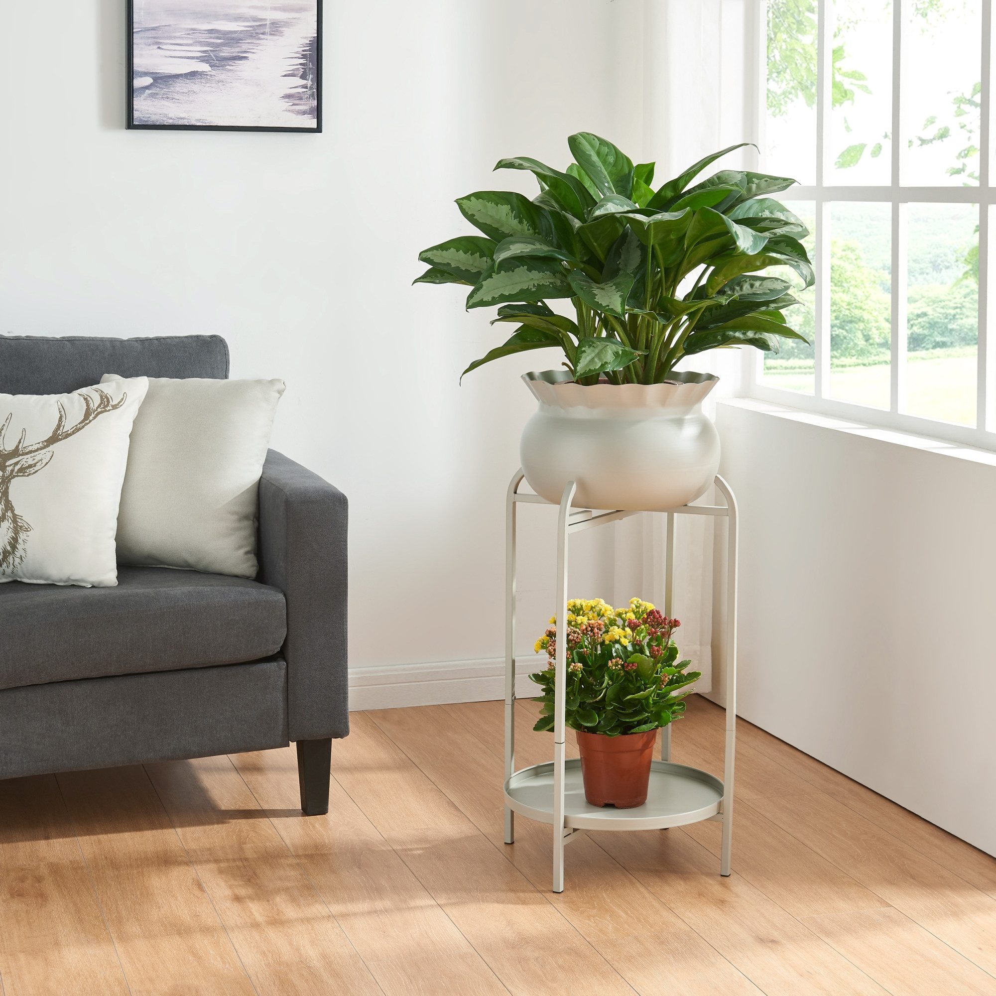 en.casa Blumenständer, »Altena« Metall 60 x günstig online kaufen