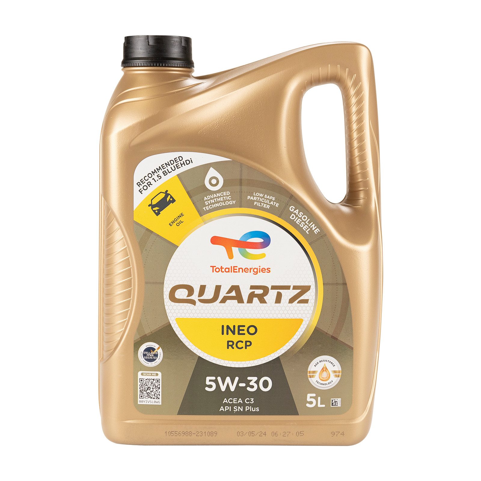 TotalEnergies Motoröl TotalEnergies Quartz INEO RCP 5W-30 Motoröl Stellantis FPW9.55535/03