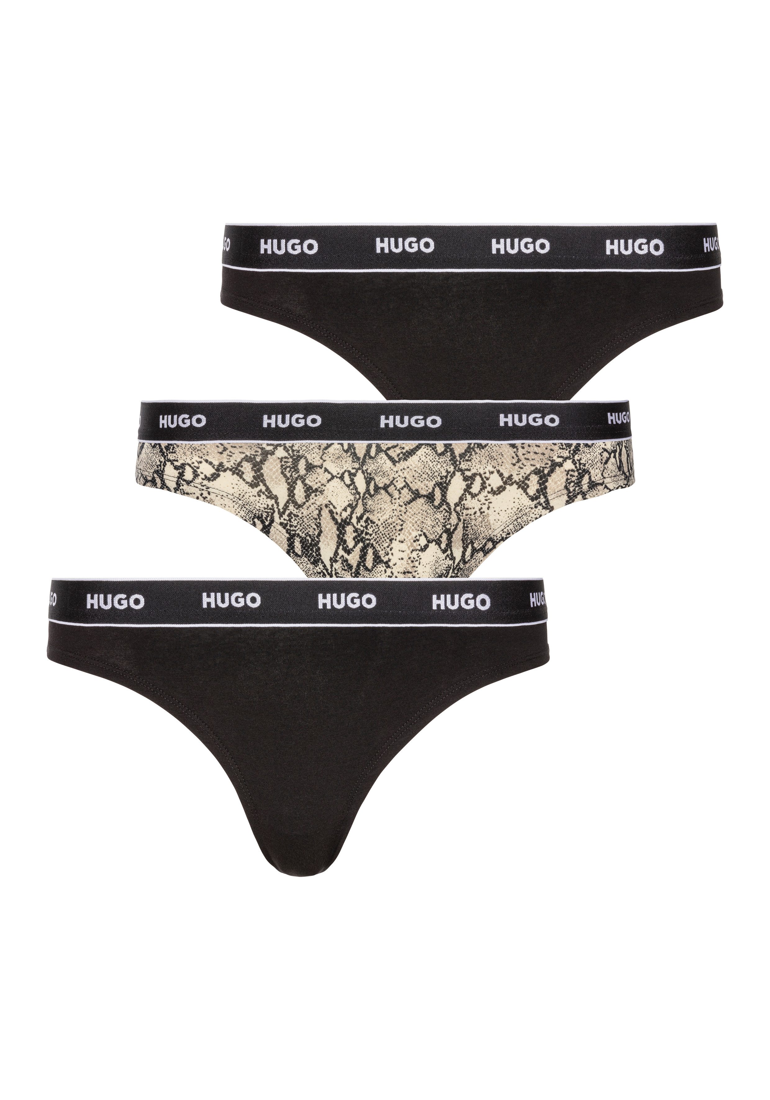 HUGO String TRIPLET THONG DESIGN (Set, 3-St., 3) mit Logobund günstig online kaufen