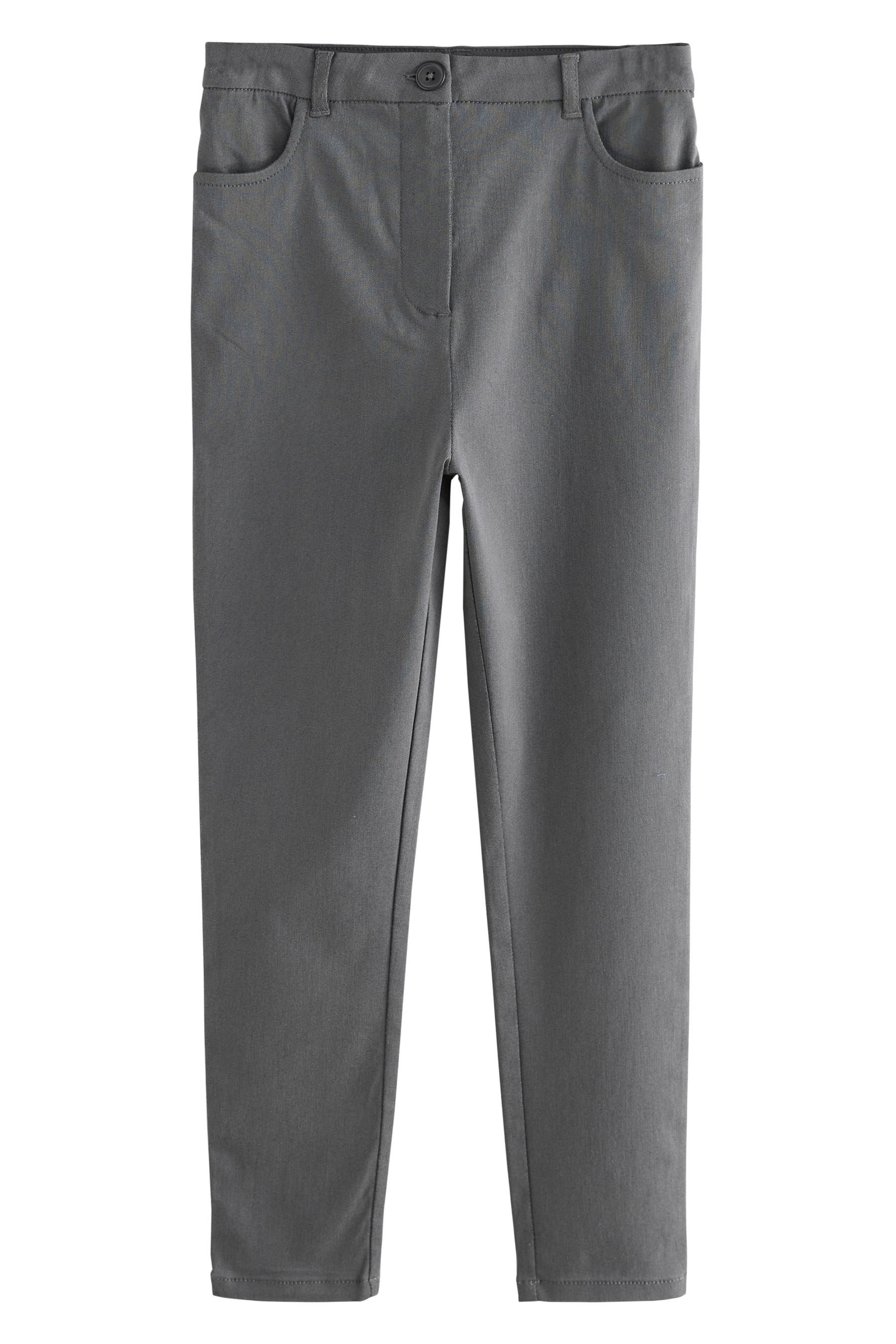 Stretch-Hose Skinny Fit Hochbundhose, normales Bein und Stretch