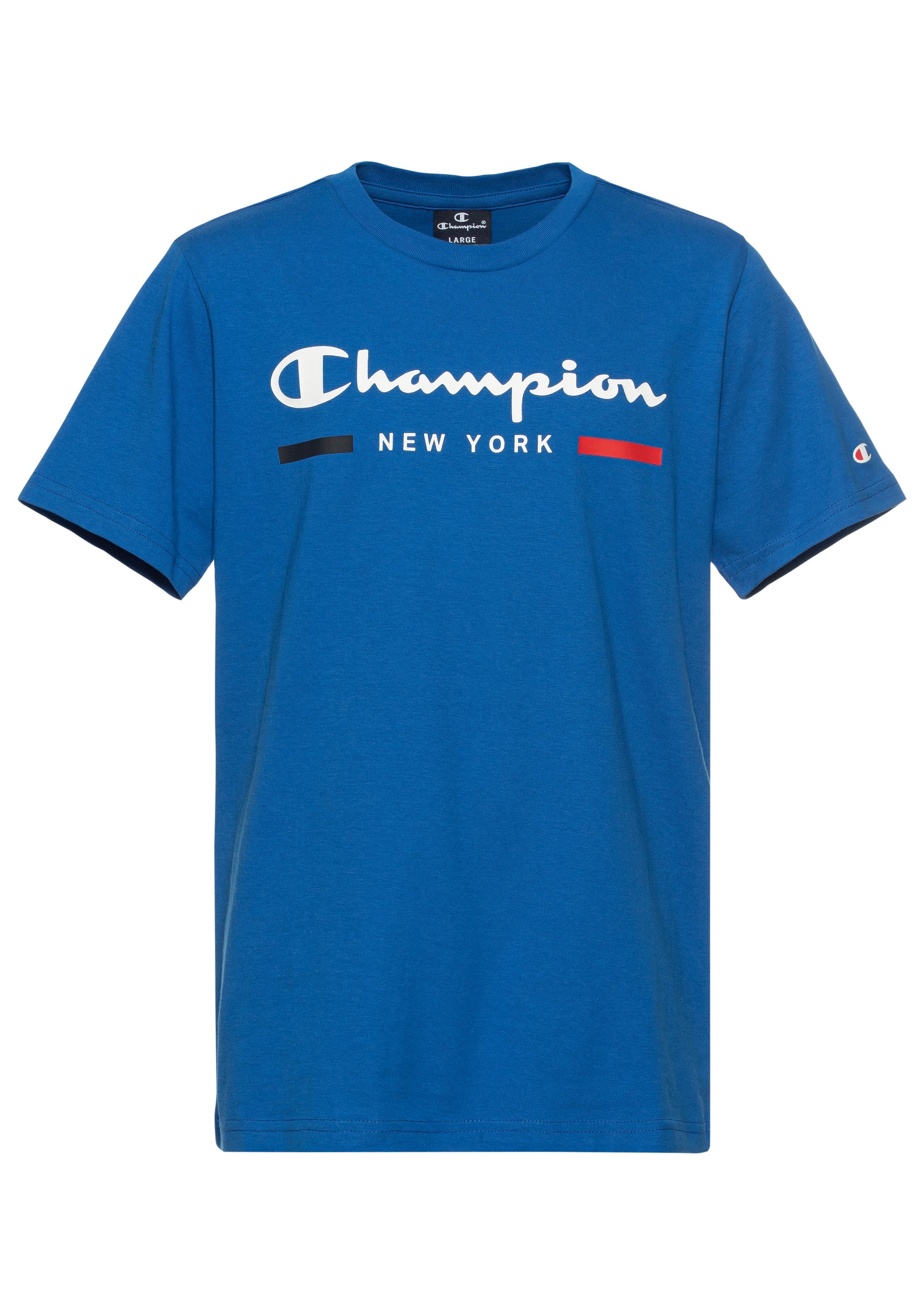 Shop Graphic Crewneck Champion T-Shirt T-Shirt