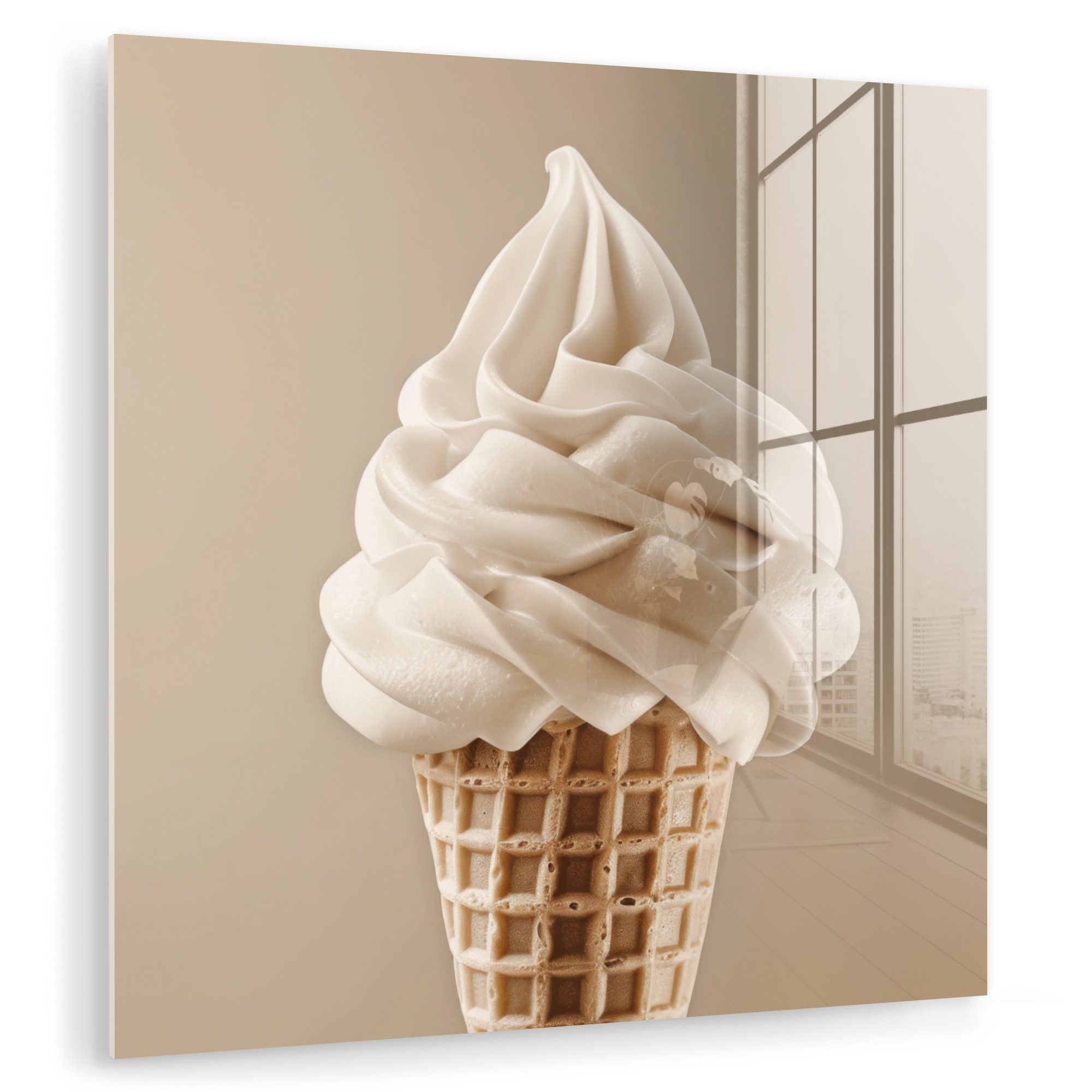 MuchoWow Acrylglasbild Eiscreme - Softeis - günstig online kaufen